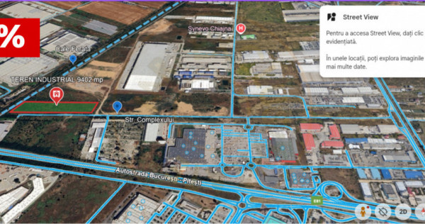 Teren industrial – zona logistica Chiajna, Carrefour Milit