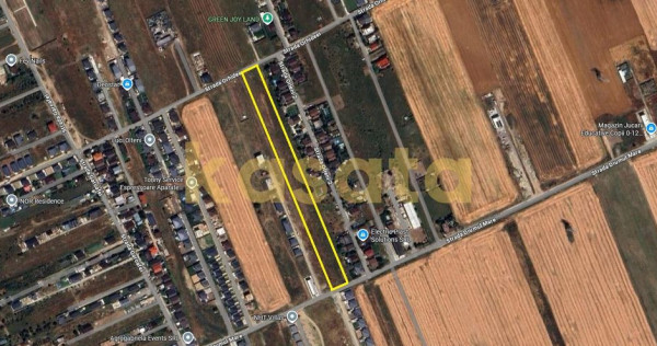 Teren de v&acirc;nzare &ndash;Loturi - 500 mp, deschidere 29 ml | ...