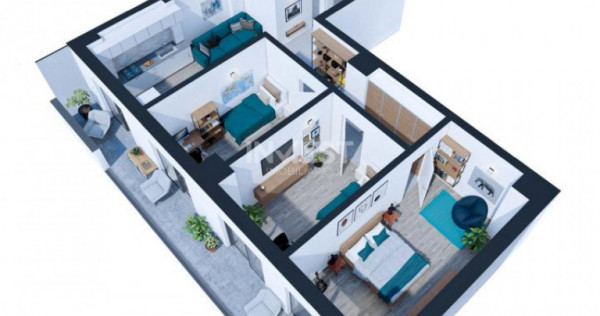 APARTAMENT 4 CAMERE, 103 MP, ETAJ INTERMEDIAR, NICOLINA, com