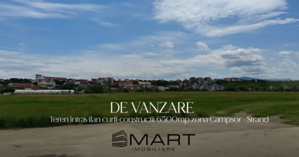 Teren intravilan 6500mp la drumul principal Campsor - Strand