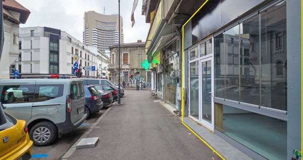 Spatiu comercial 37mp Universitate Batistei Stradal