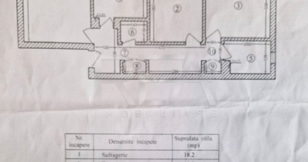 Apartament 3 camere, decomandat- Str Liniei, Gorjului