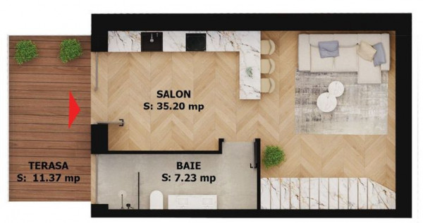 Apartament nou, 2 camere, 177 000 Euro. Comision 0.