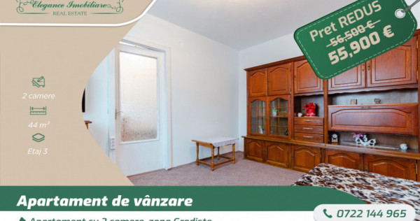 Apartament cu 2 camere, zona Gradiste, Arad