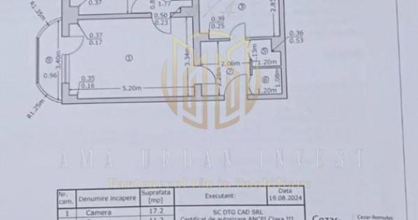 Rahova Margeanului apartament 2 camere 51 mp 65000 eur