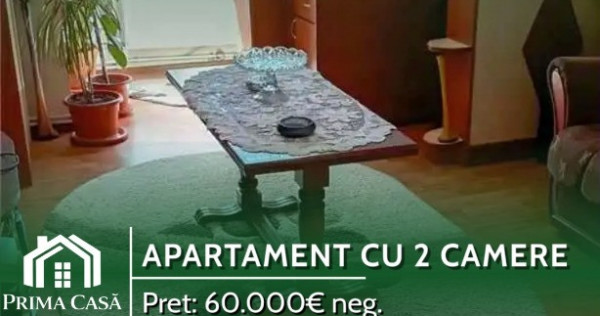 Apartament cu 2 camere ~ zona Micro 5 ~ cu imbunatatiri ~ Pret: 60.000