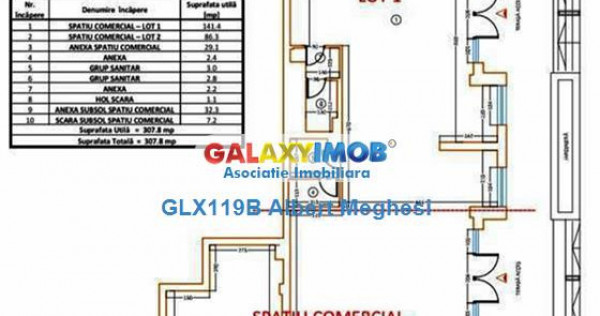 Spatiu comercial 356 mp Sisesti
