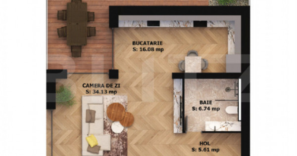 Apartament imens 2 camere cu 2 balcoane mari &ndash; EAS Residen