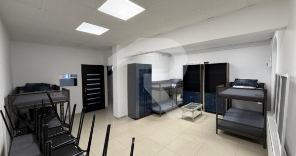 Locatie cu 12 patruri pentru muncitori straini, cu posibilit