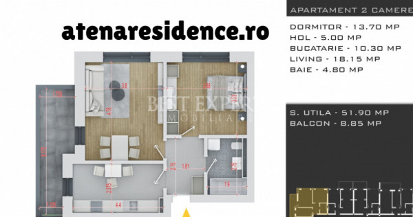 2 Camere Direct Dezvoltator Incalzire Pardoseala Parcare Bon