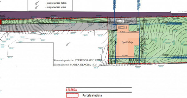 Proiect in autorizare (PUD), casa individuala cu teren 1375