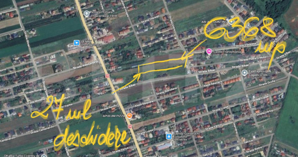 Teren intravilan, 6368 mp, zona Cetate - Penny Micesti