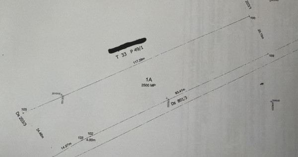 Teren 2500 mp Malu Mare, deschidere la drum asfaltat, vedere