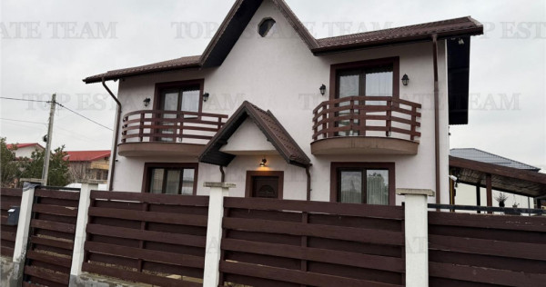 Casa moderna 143mp utili, cu teren de 420mp, complet mobilia