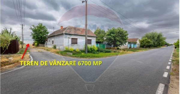 Teren de v&acirc;nzare cu potențial construibil 6,700mp Varia...