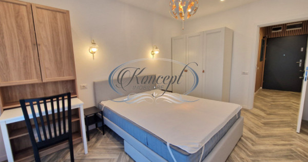 Apartament mobilat cu parcare subterana si terasa in The Nes