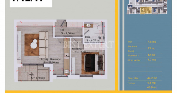 2 Camere Direct Dezvoltator Incalzire Pardoseala