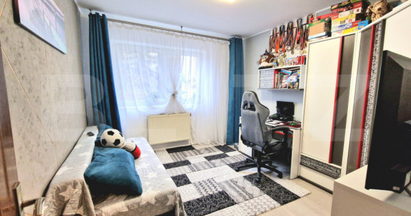 Apartament cu 3 camere, 69 mp, renovat, parcare, parter inal