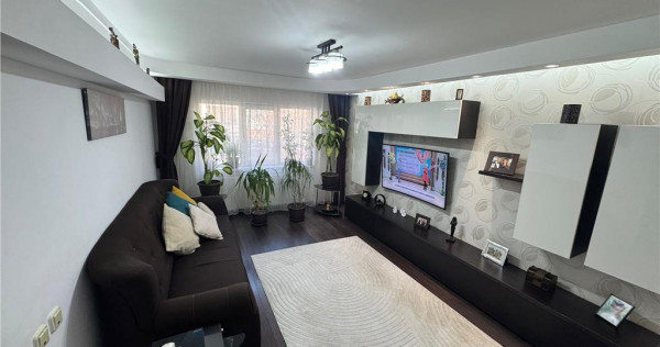 Ap 3 cam,zona 2 Stejari, 74 mp utili,et2/3,complet mobilat s