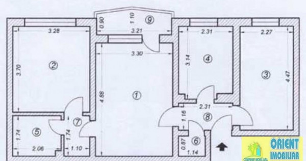 Tomis 3, apartament 3 camere, etaj 3, vanzari Constanta