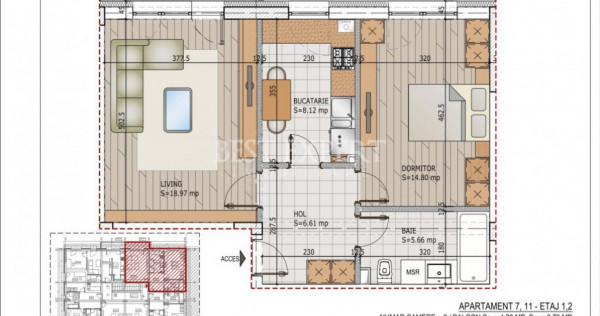 2 Camere Zona Linistita -Acces rapid STB
