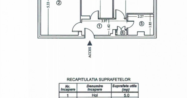Blv BUCURESTI - 2 camere decomandat ,7/8 , liber -71500 euro