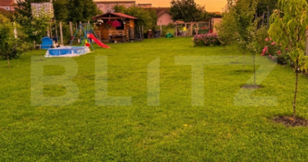 Teren intravila, 595 mp, cabană și pomi fructiferi, Ampoi