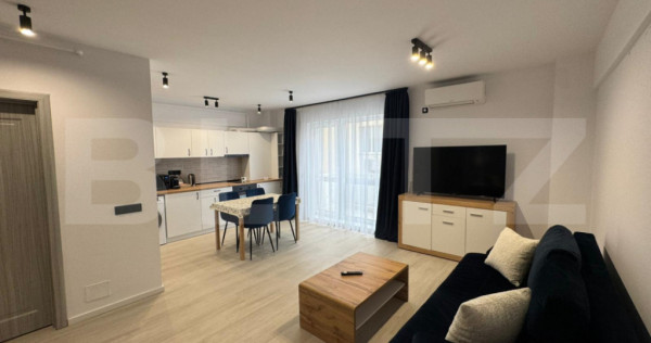 Apartament o camera, LUX, 45 mp, parcare subterană, zona M?