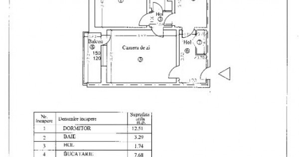 Apartament 2 camere, cf.1 circular, Zona Nord &ndash; Castor, Ploiești