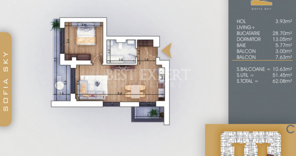 2 Camere Ideal Investitie -Finalizat -Disponibilitate Imedia