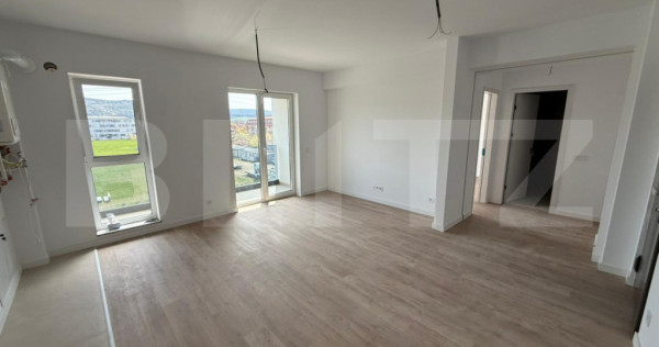 Apartament cu 2 camere, finisat, bloc nou, cu parcare subter