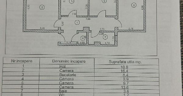 Vand apartament 3 camere Braila zona Garii