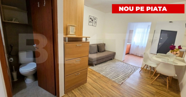 Garsonieră, 24 mp, parter, mobilată, zona Freidorf