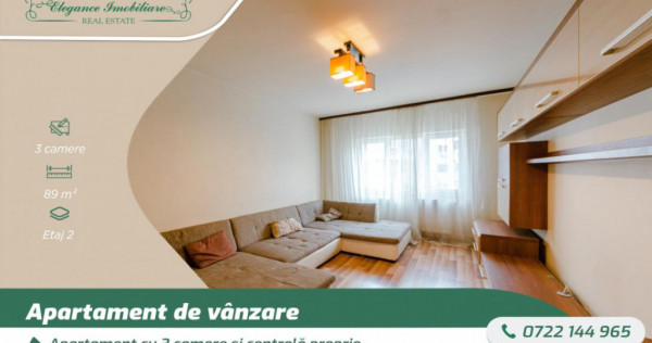 Apartament cu 3 camere si centrală proprie, zona Alfa, Arad