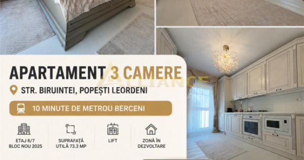 Strada Biruintei - Popesti Leordeni || Apartament 3 camere |