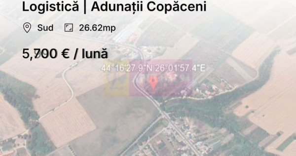 &Icirc;nchiriere teren 26.620 mp | Logistică | Adunații Cop?...
