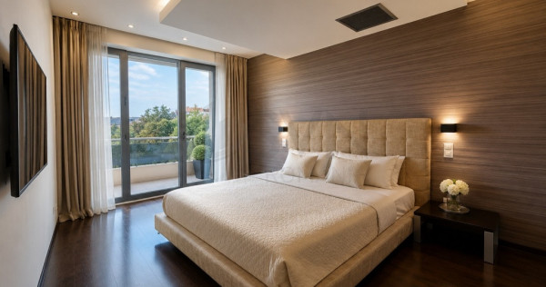 Apartament mobilat de inchiriat compelx cu piscina si paza
