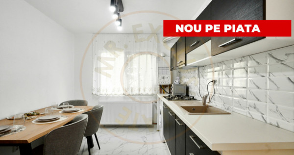Apartament Gavana, 3 camere, etaj 1, renovat recent , zona P