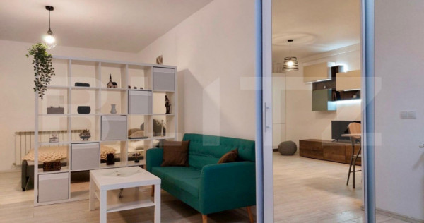 Apartament modern tip studio, 44 mp, parcare, zona Andrei Mu