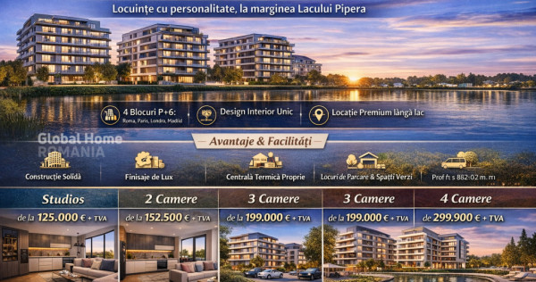 Gemina by the Lake - Pipera Plaza - Rond OMV || 2 - 3 - 4 C