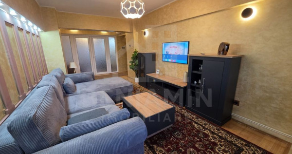 4 camere - etaj 1 - 94mp -mobilat-utilat- centrala - parc...