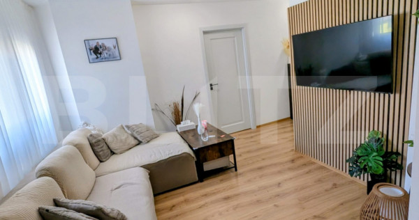 Apartament 3 camere, 58 mp, complet renovat mobilat, etaj 2