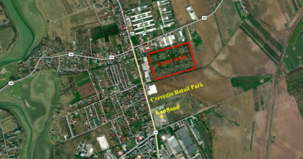 Teren 10 ha langa Kaufland si Crevedia Retail Park
