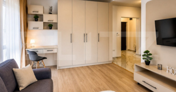 Apartament cu o cameră, 41.10 mp, utilat complet, zona Chi?
