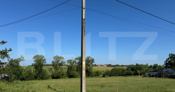Teren intravilan de v&acirc;nzare &icirc;n Bicăcel, comuna Lăzăreni