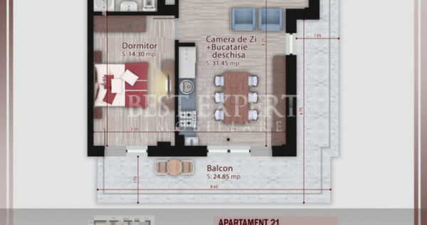 2 Camere | &Icirc;ncălzire &icirc;n Pardoseală | 600 m STB