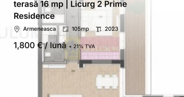 Apartament 4 camere, 104 mp + terasă 16 mp | Cartierul A...