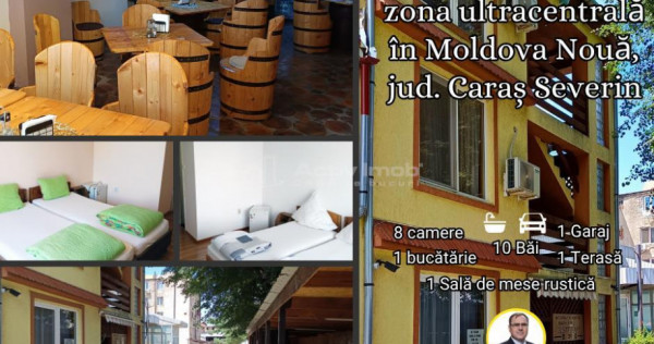 PENSIUNE in zona ultracentrala din Moldova Nou#259;