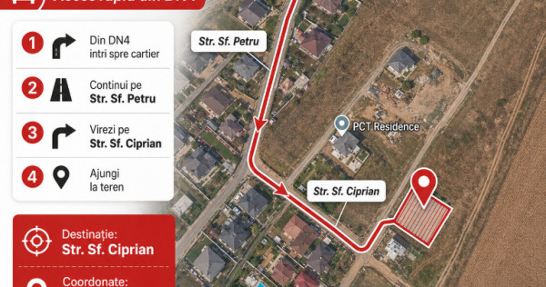 Teren intravilan 414 mp &ndash; Cartier Allegria Residence, Popesti Leordeni