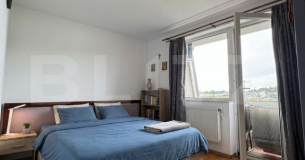 Apartament spatios, 3 camere, 64 mp, balcon, l&acirc;ngă VIVO